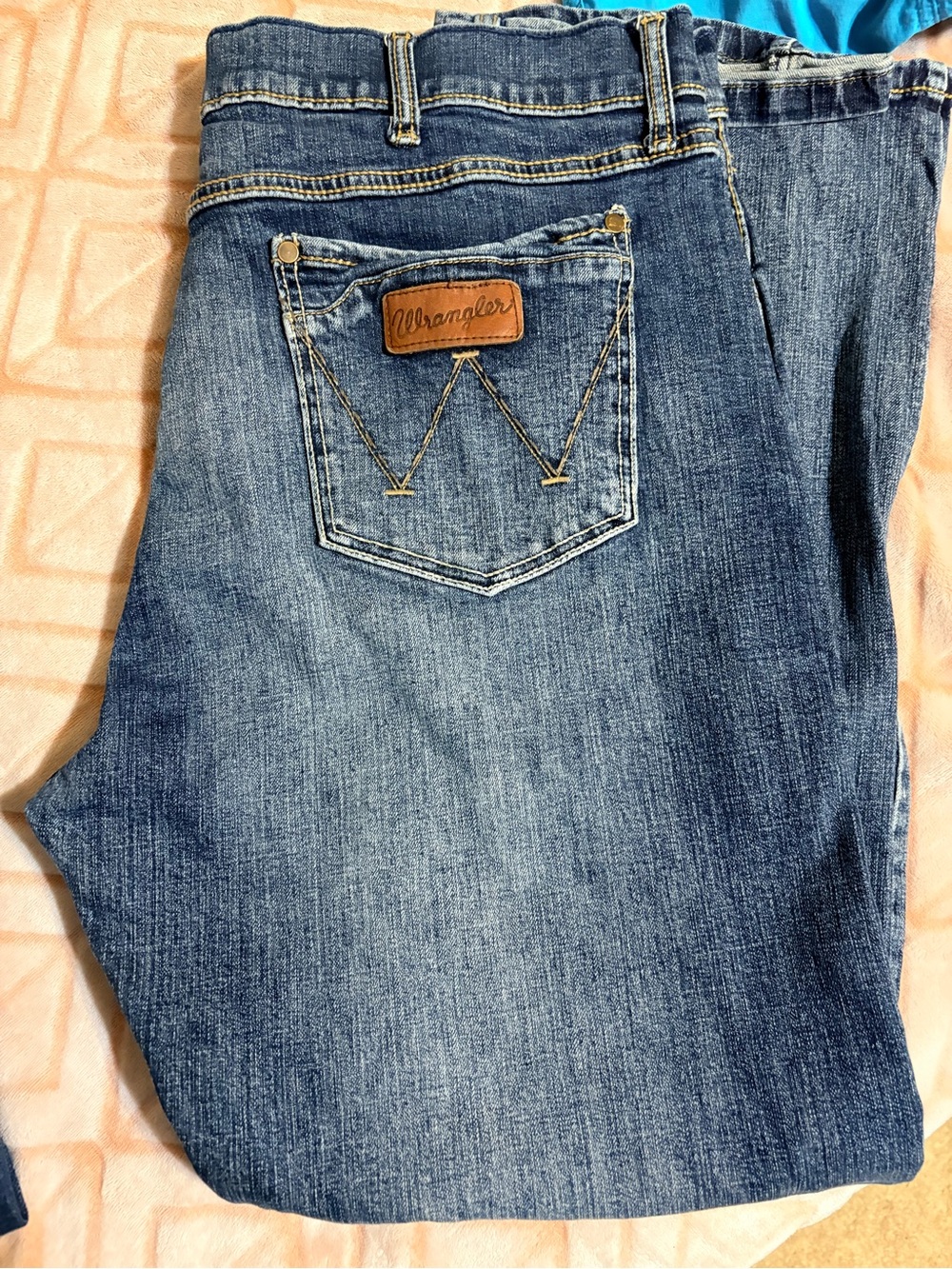 Wrangler Men's Retro Slim Boot Denim Jeans Sz 40x32